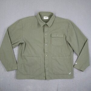 Kuwalla Montreal Men Olive Green Cotton Twill Chore Coat Jacket KUL-CHJ2906 L